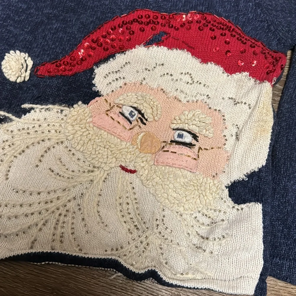 Heirloom collectibles Santa‎ sweater 2004 large